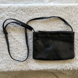 Matt&Nat Black Leather Crossbody Bag